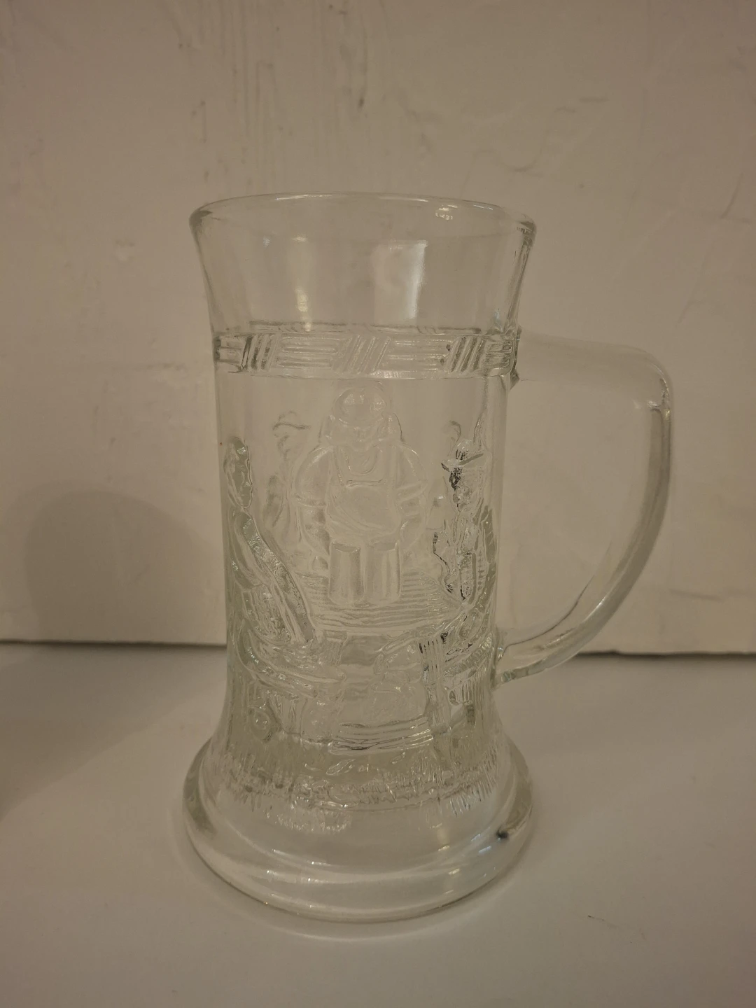 Glass Beer Mug with Embossed Design - photo 5