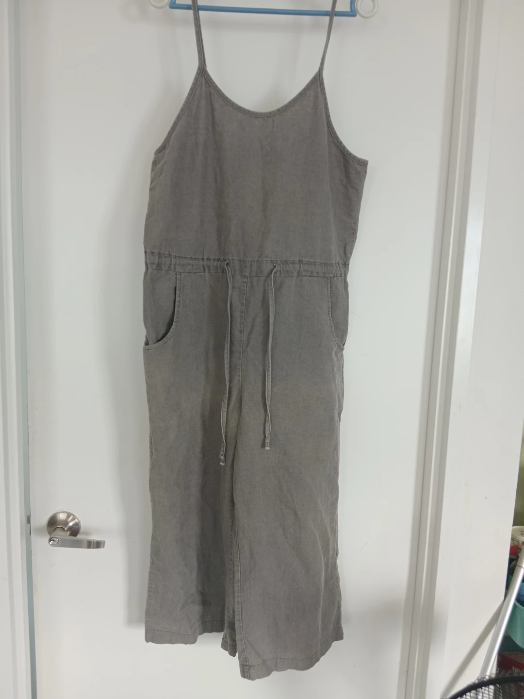 Grey Linen Jumpsuit