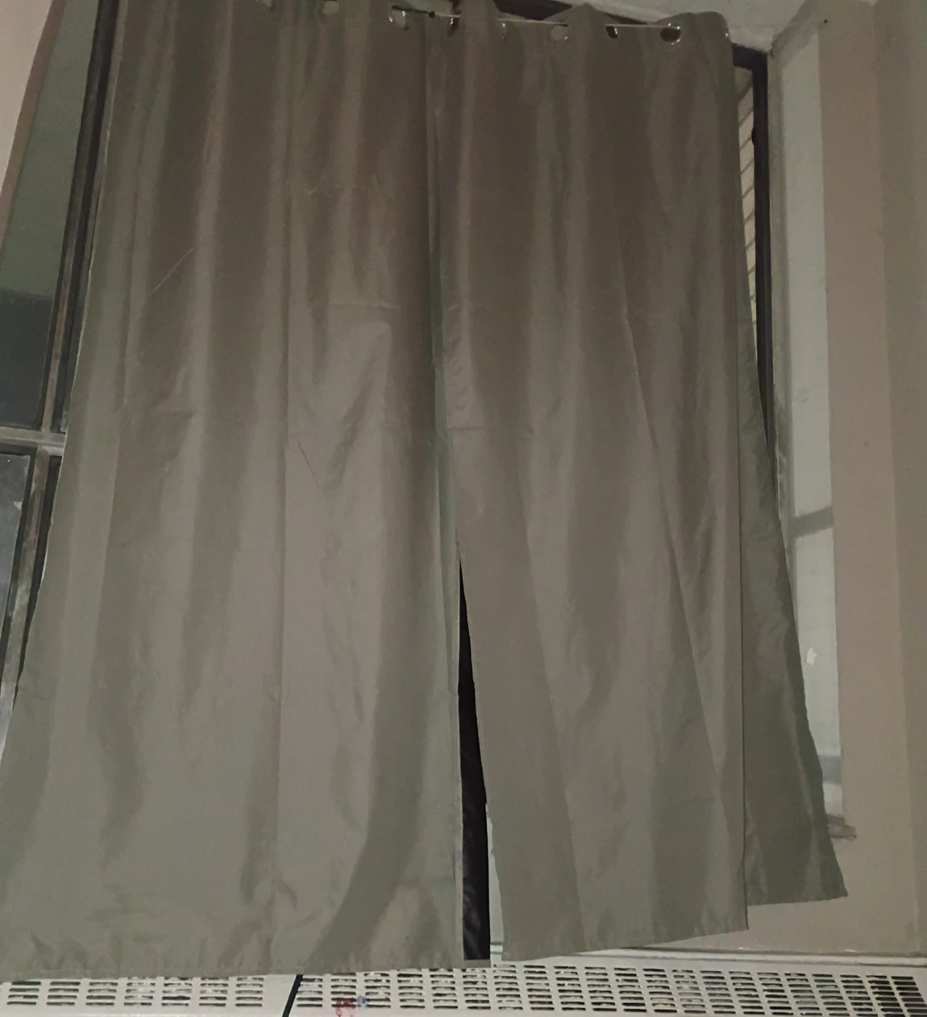 Grey Grommet  Blackout Curtains  (Pair) pickup before 28th