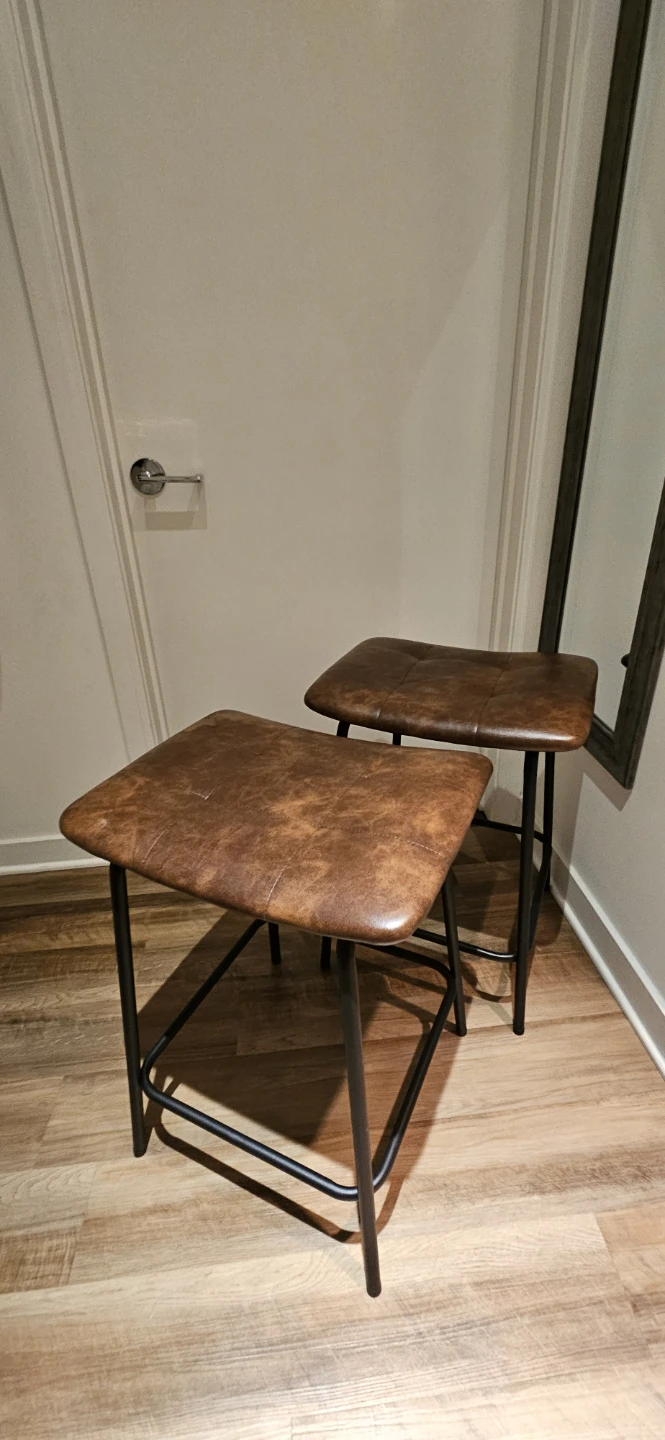 COUNTER BAR STOOLS SET OF 2 - photo 3
