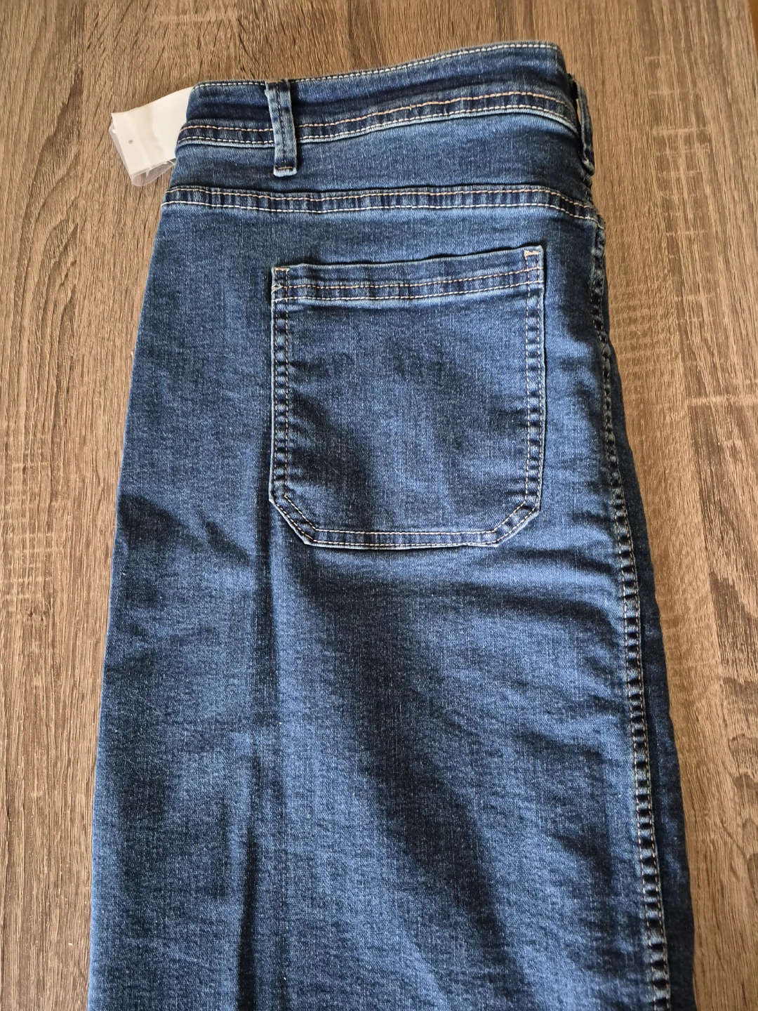 Northern Reflections Denim Button-Front Skirt Size 16 - photo 3