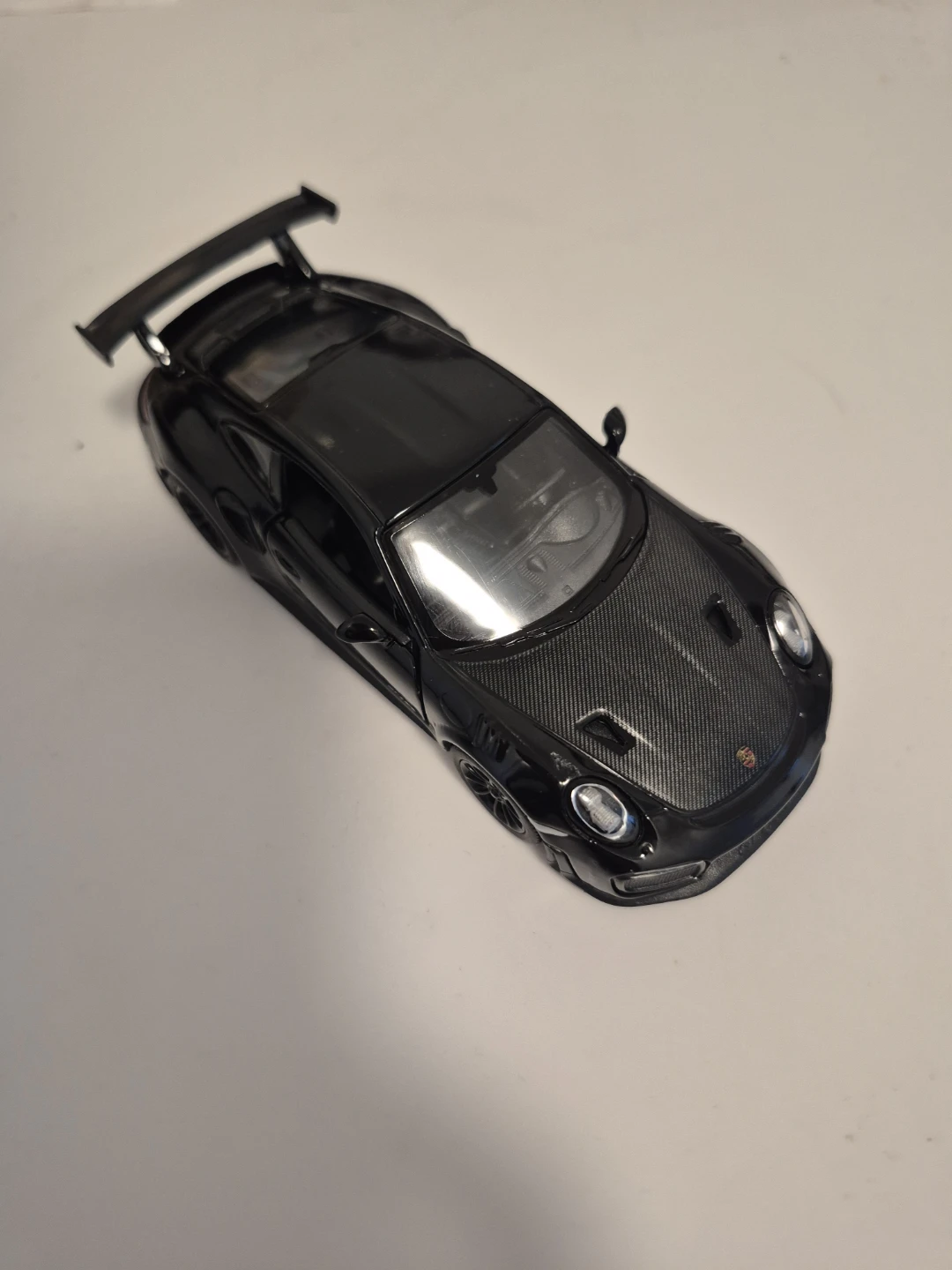 Black Porsche 911 GT3 RS die-cast model car