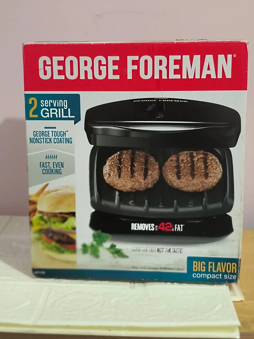 George Foreman 2-Serving Classic Grill - photo 2