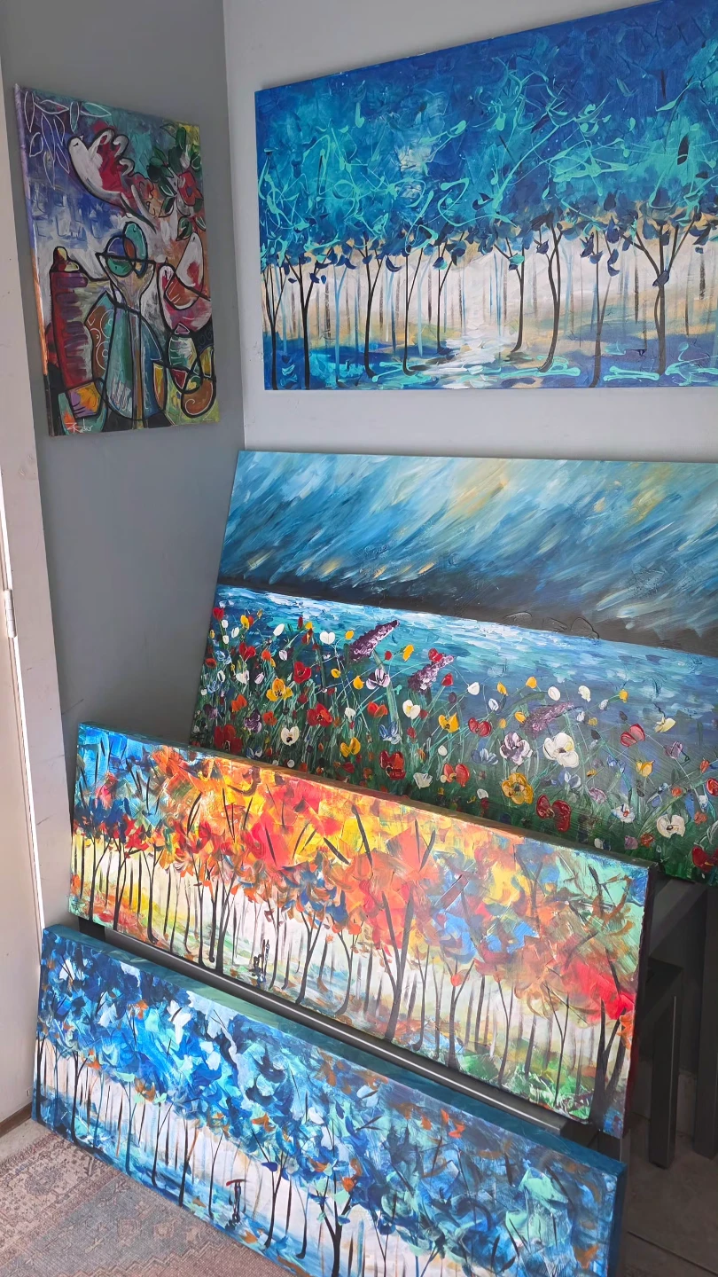 Huge original hand-painted painting by Canadian local artist - photo 2