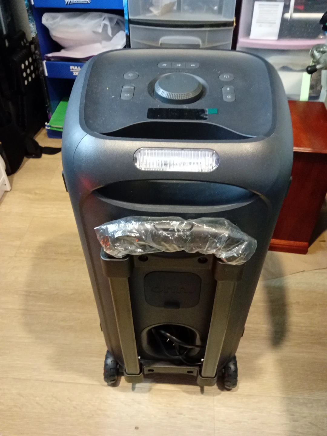 Portable PA Speaker with Wheels and Handle - photo 5