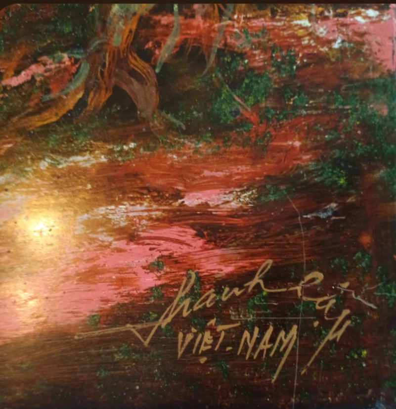 Vintage Vietnamese Lacquer Painting - photo 2
