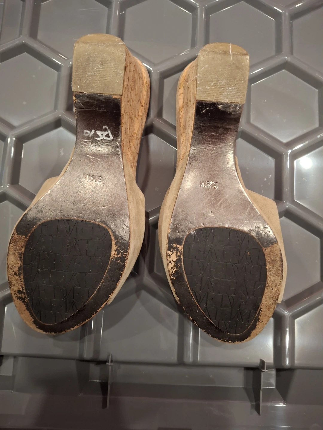 Diane von Furstenberg  Suede Wedge Sandals - photo 3