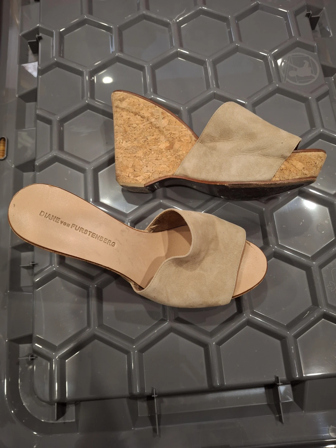 Diane von Furstenberg  Suede Wedge Sandals - photo 4