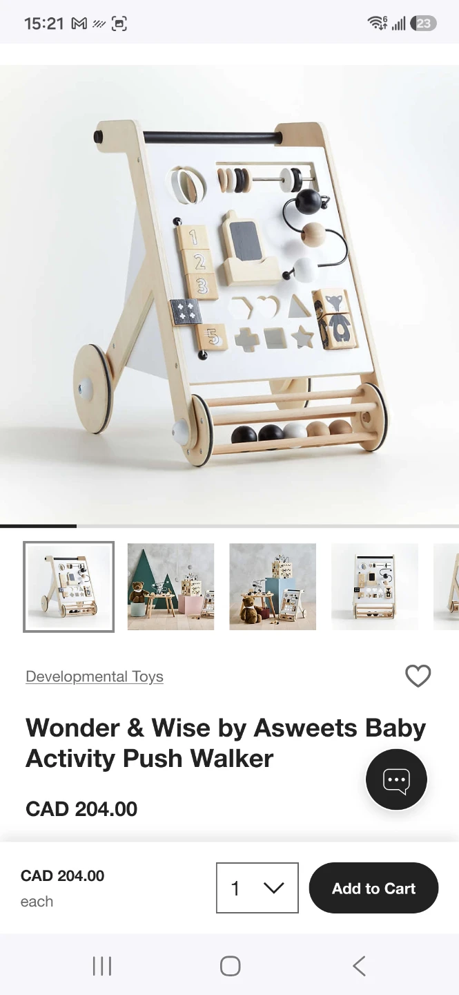Crate&Kids Wooden push walker - photo 4