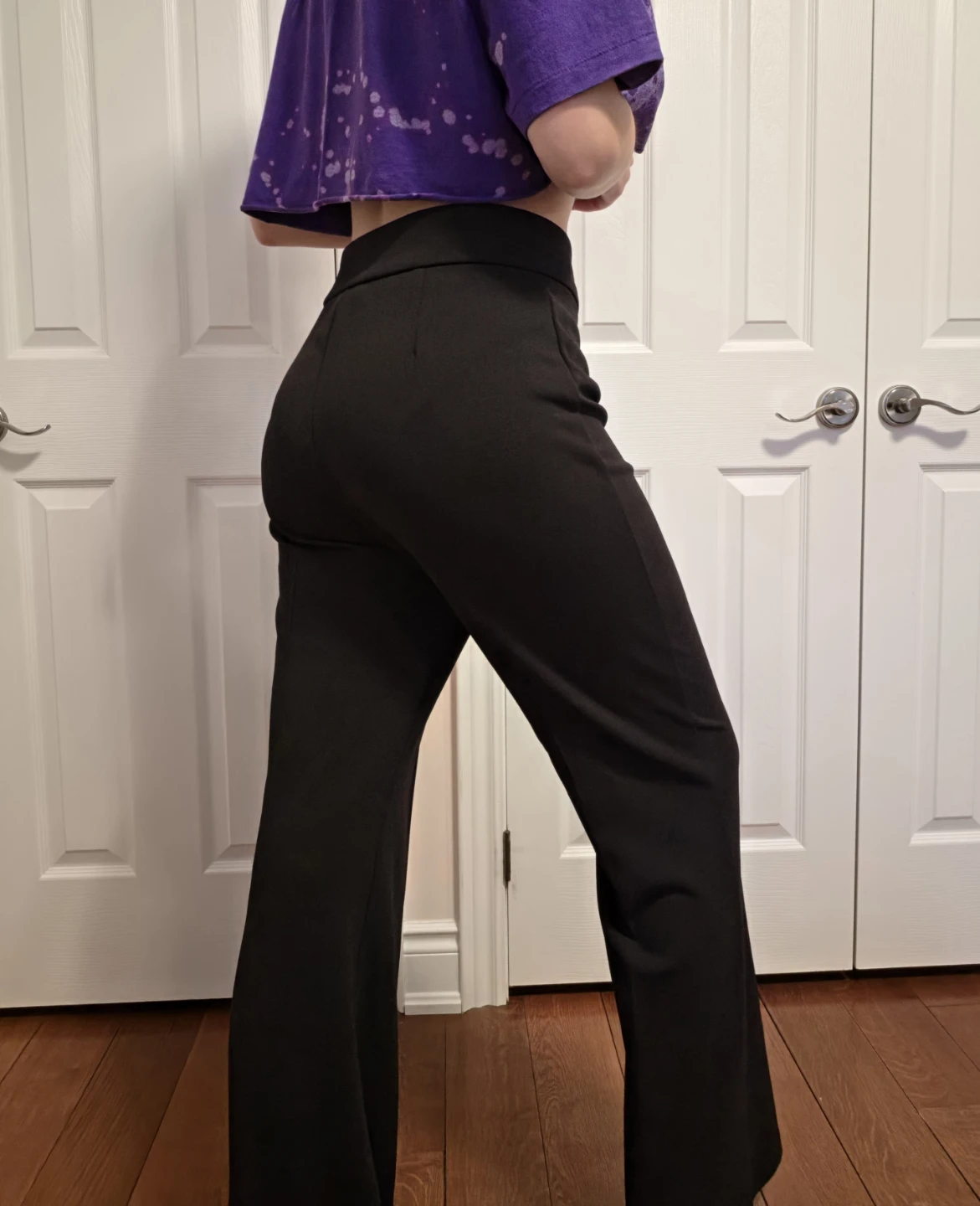 DKNY Black Wide-Leg Trousers - photo 2