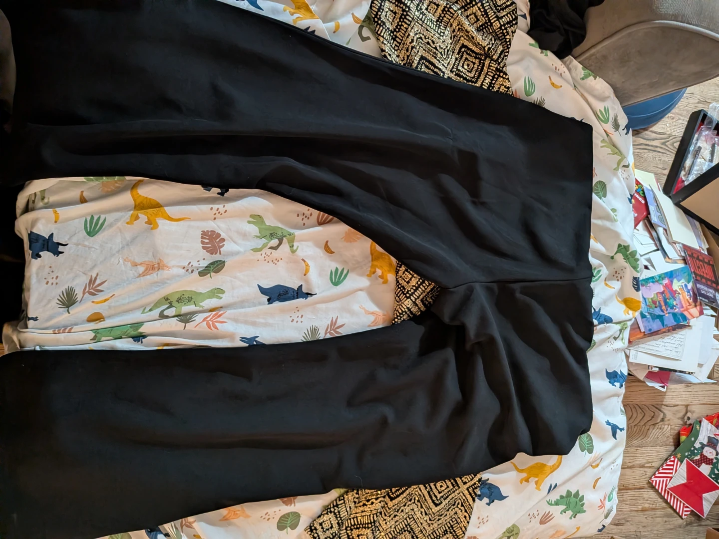 Black Jumpsuit with Gold Pattern Top - photo 5