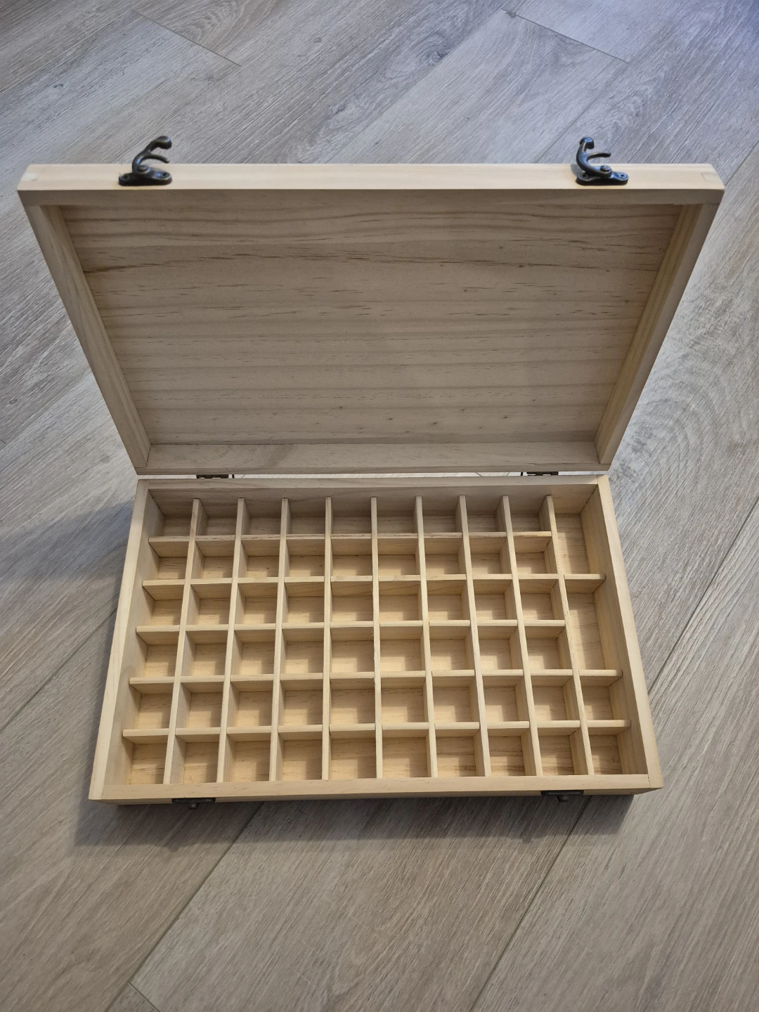 Wooden Storage Box with Compartments - photo 2