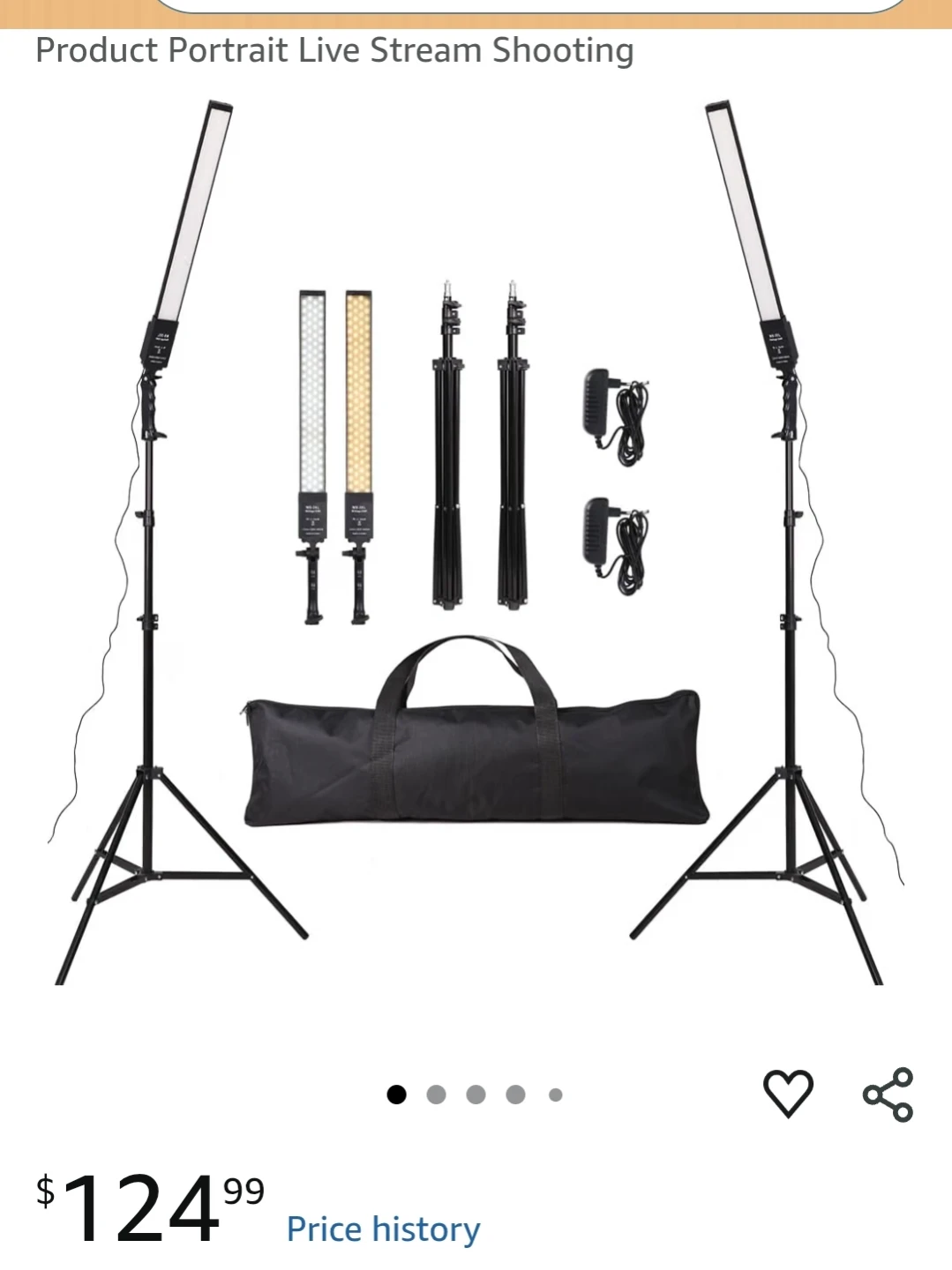 Portable LED Light Kit with Carrying Bag - photo 5
