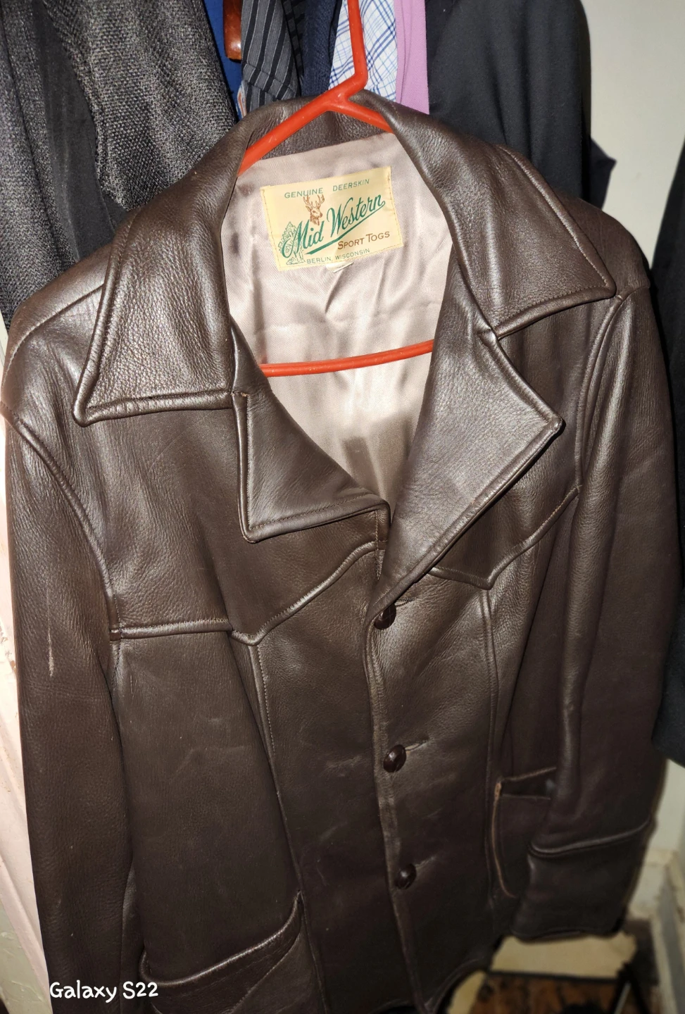 Mid Western Sport Togs Deerskin Leather Jacket - photo 3