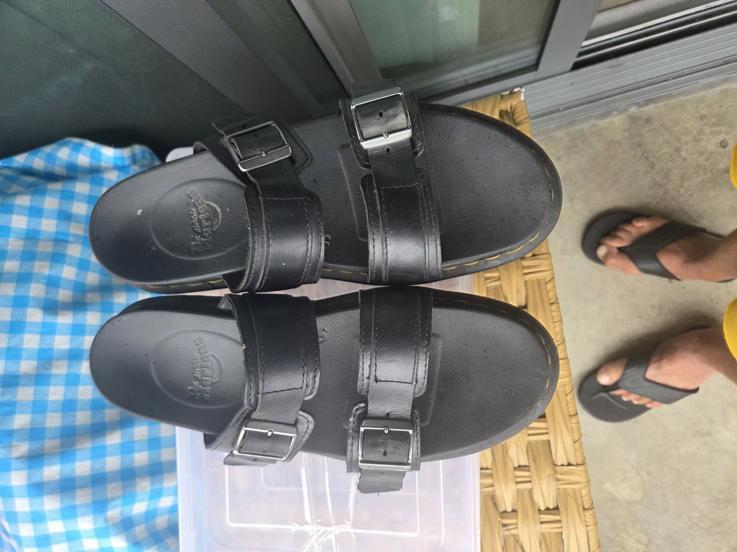 Dr. Martens Black Leather Adjustable Strap Sandals - photo 3