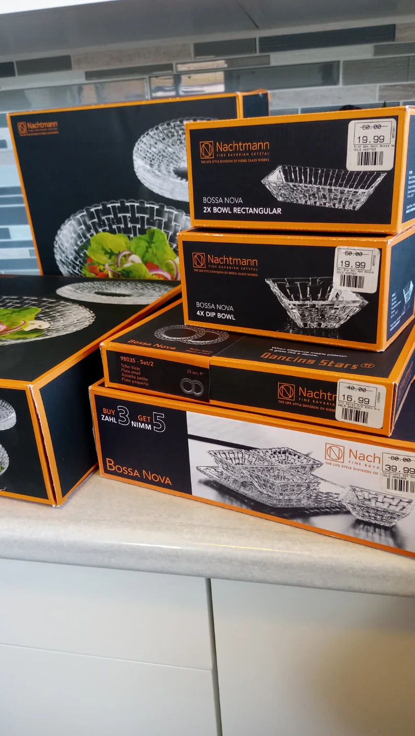Nachtmann Bossa Nova Crystal Serving Bowls