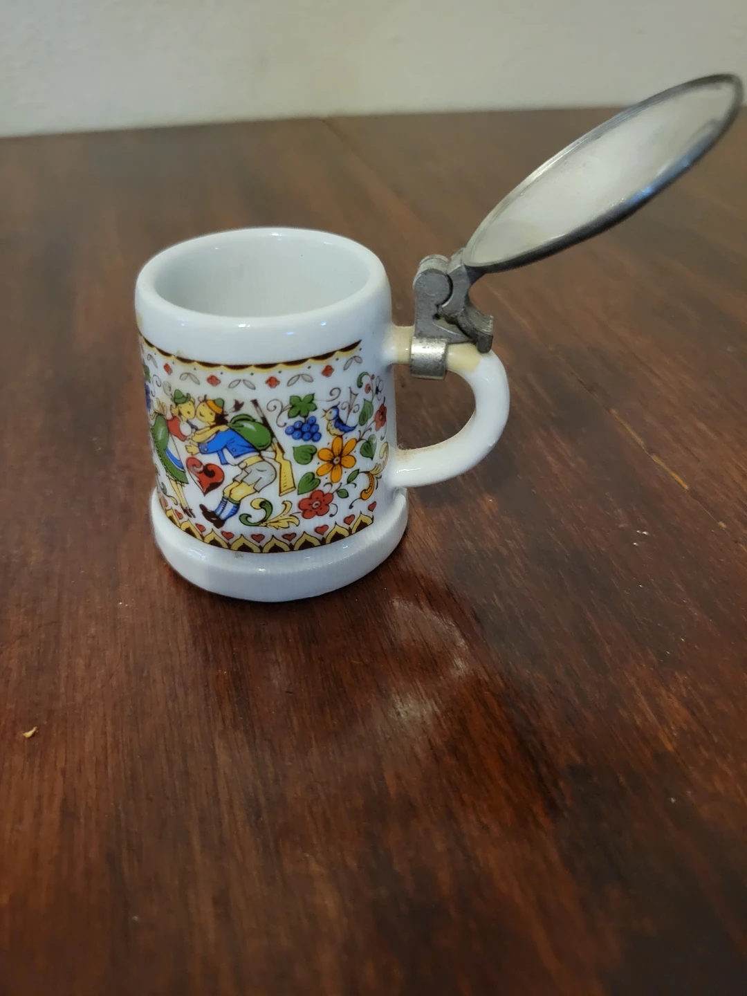 Miniature Beer Stein with Pewter Lid - photo 3