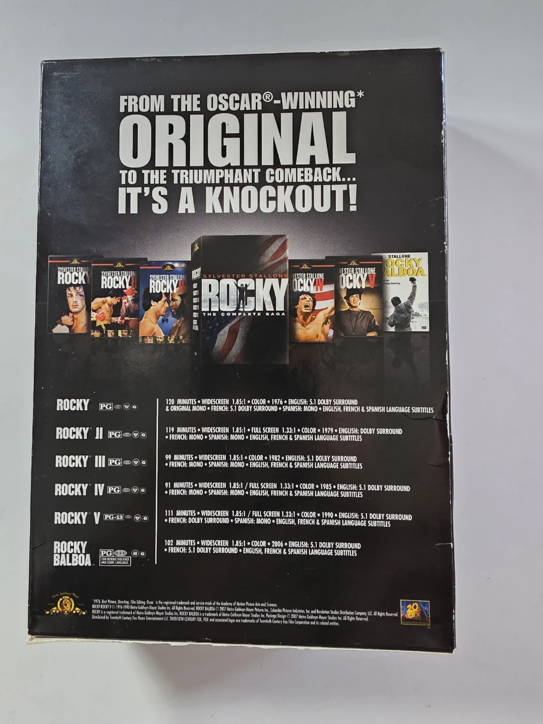 Rocky The Complete Saga DVD Box Set - photo 2