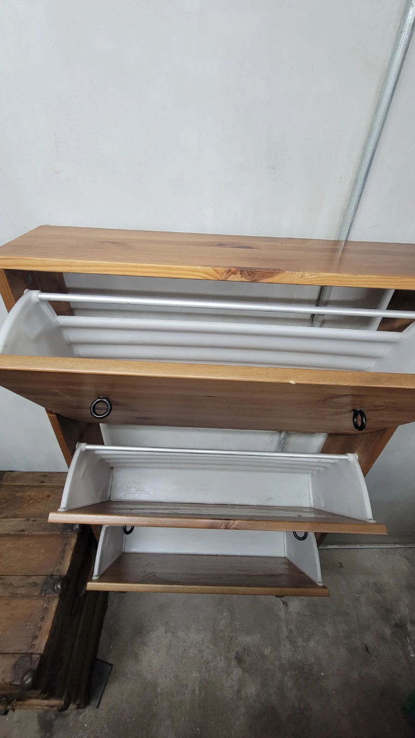 Wooden Shoe Cabinet with 3 Drawers - photo 2