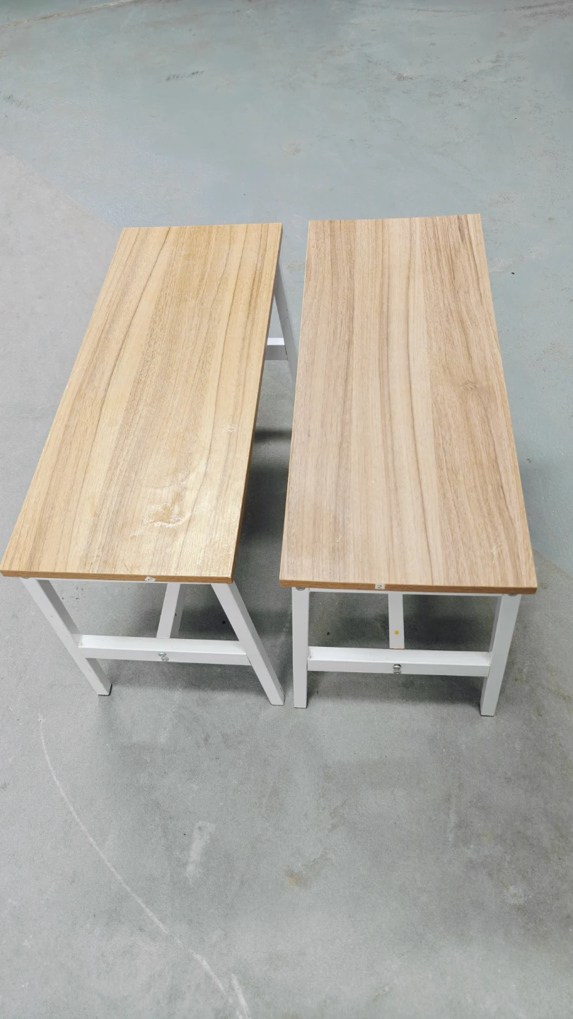 Two Wooden Top Small Bench - photo 2