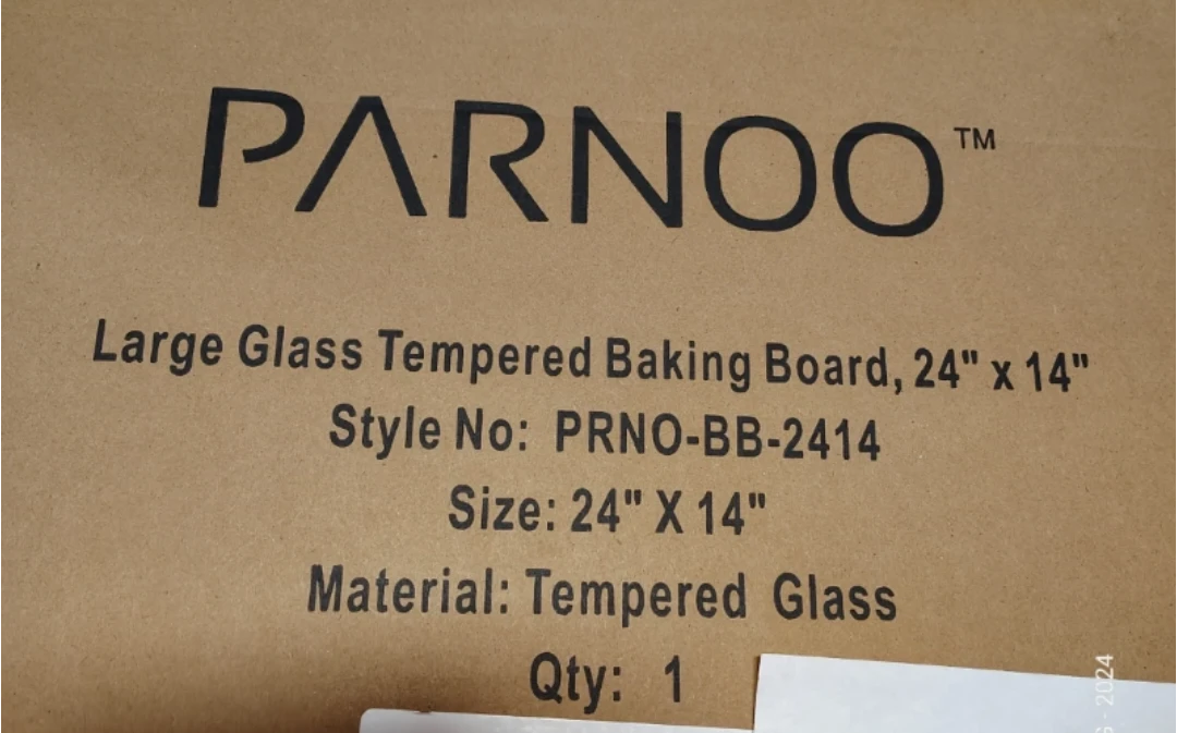 Parnoo Large Tempered Glass Baking Board 24" x 14" - photo 2