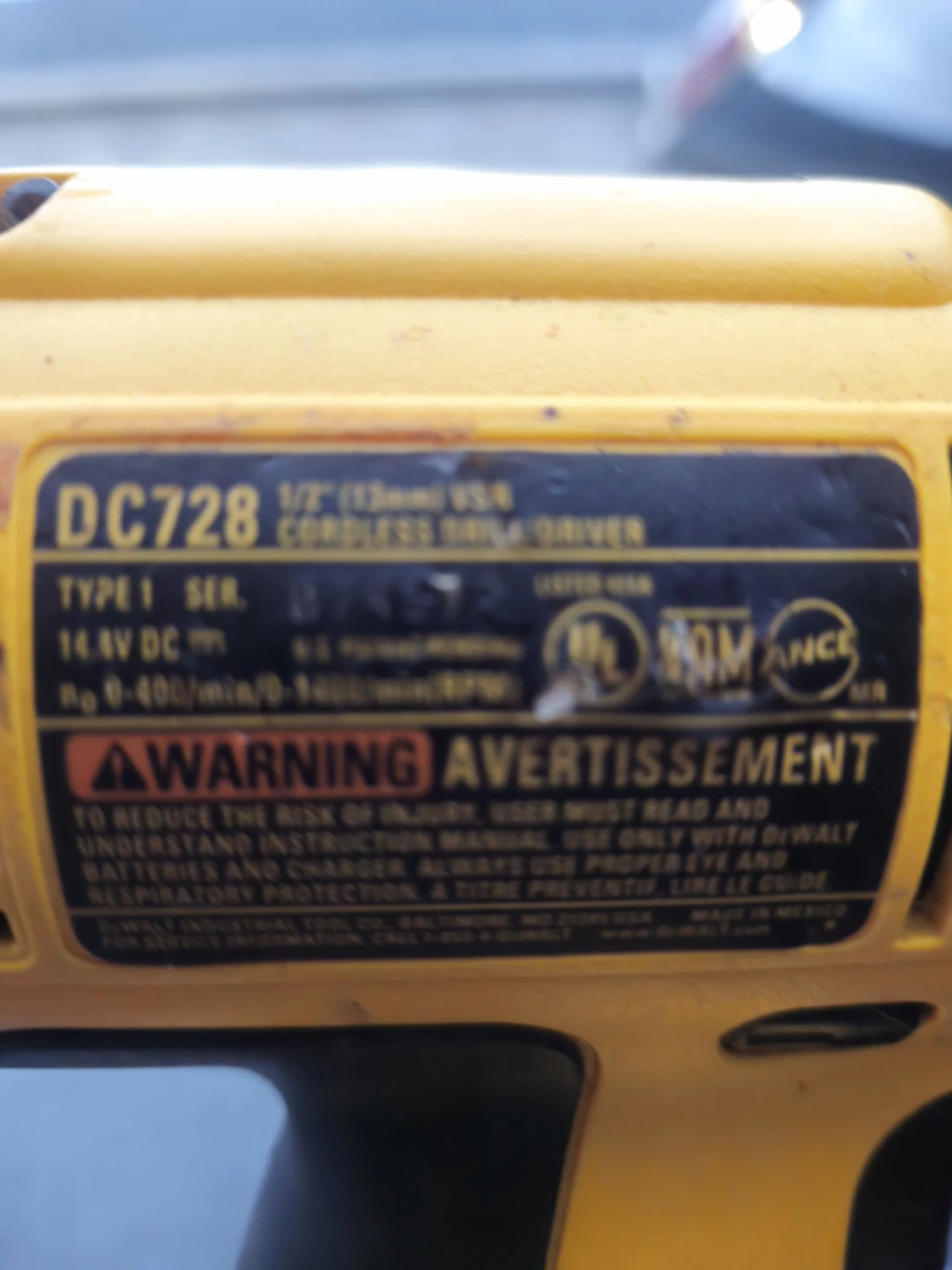 DEWALT DC728 Cordless Drill Driver - photo 2