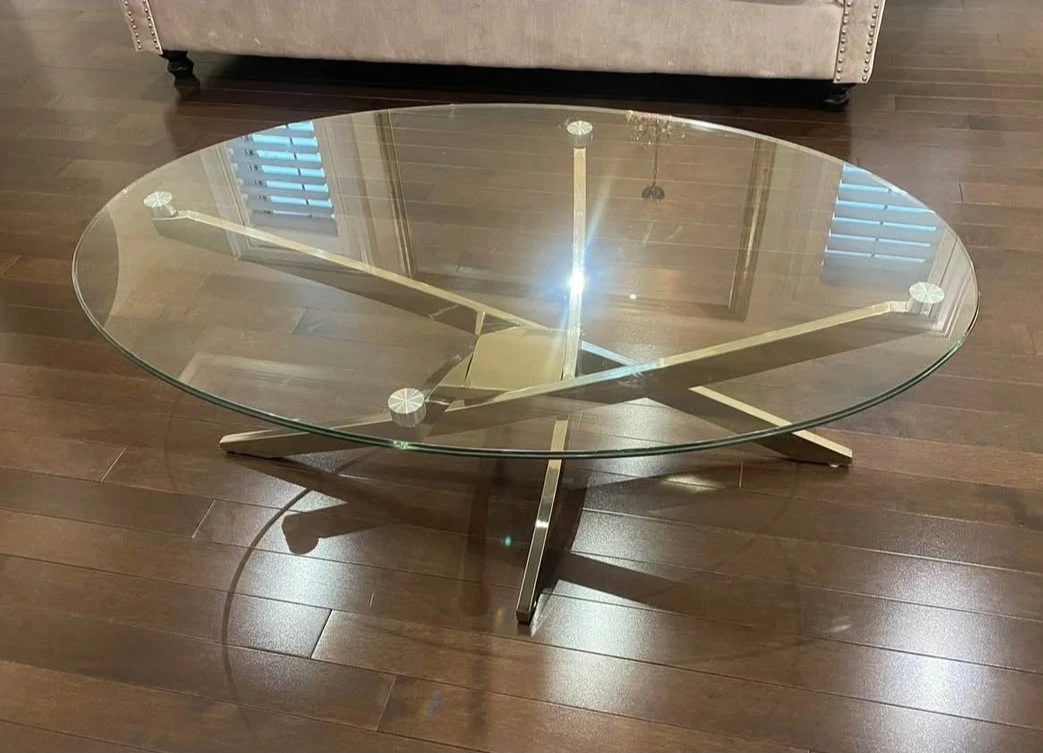Oval Glass Coffee Table - photo 2