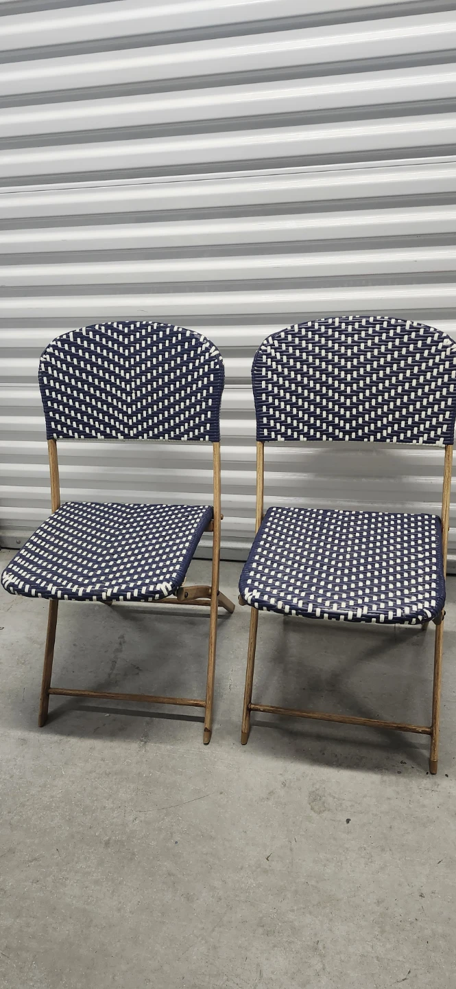 Pair of Folding Bistro Chairs