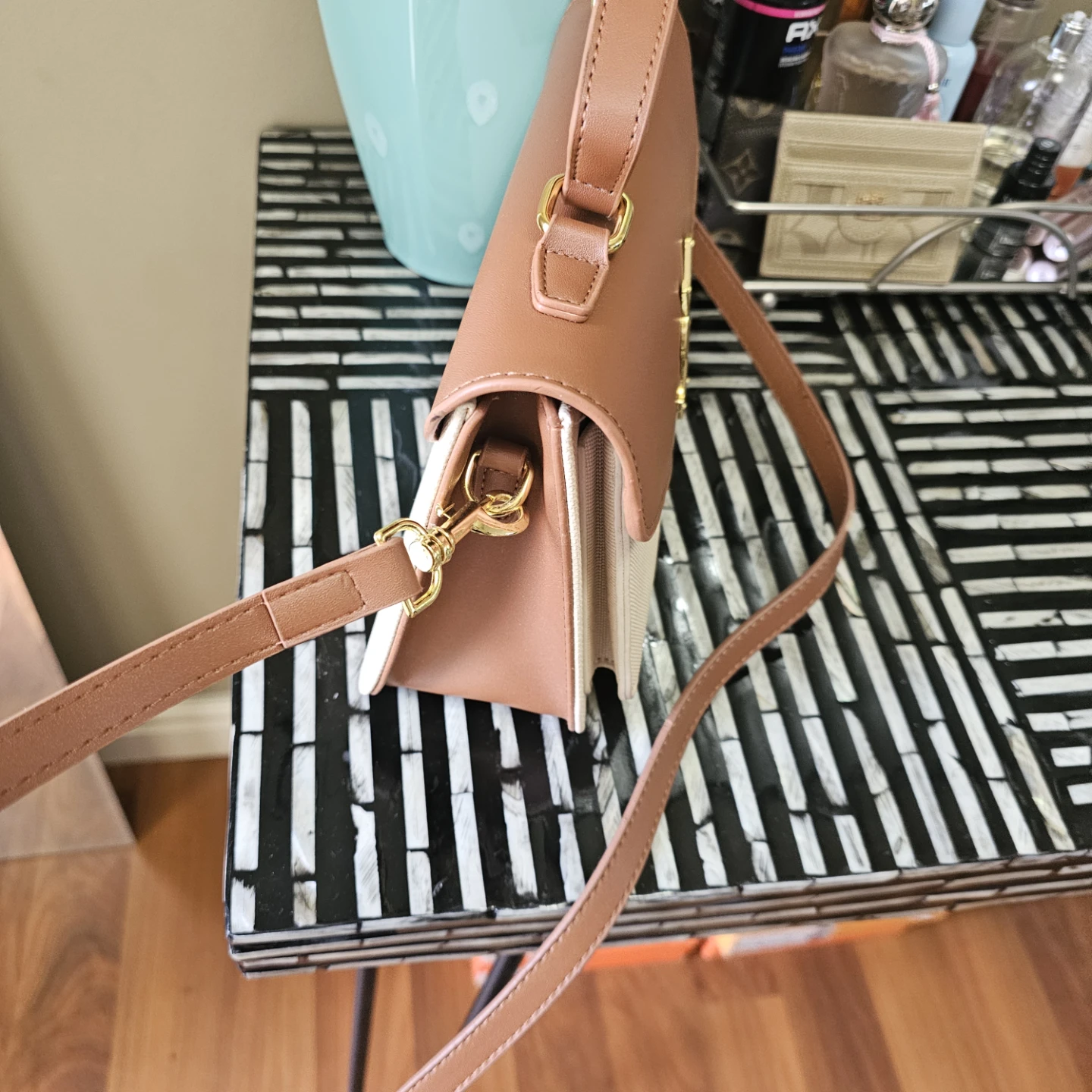 Brown and Beige Crossbody Purse - photo 2