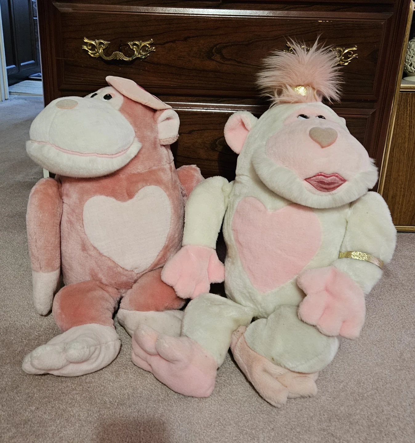 Pair of Plush lovable monkey🐒 Stuffies