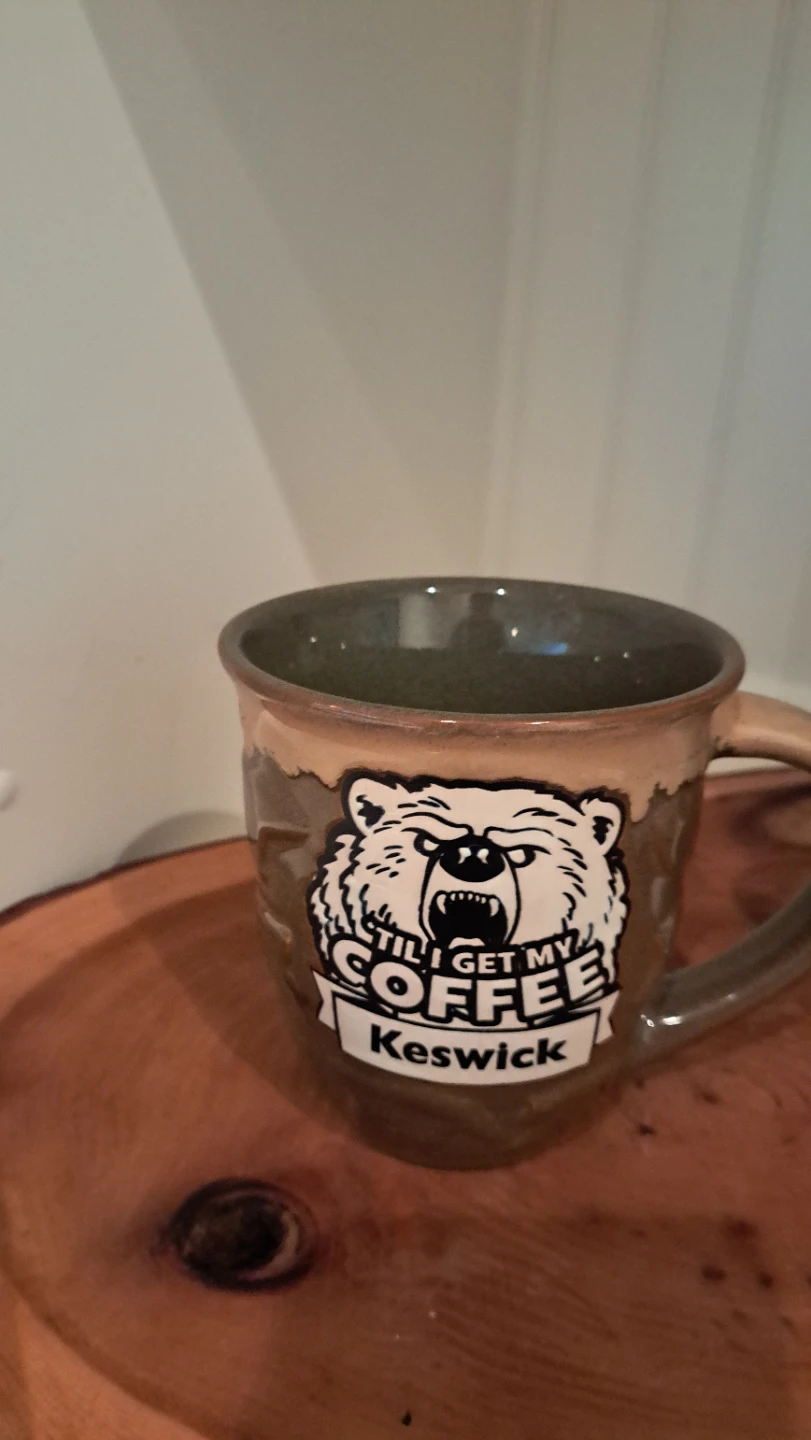 Keswick "Til I Get My Coffee" Bear Mug