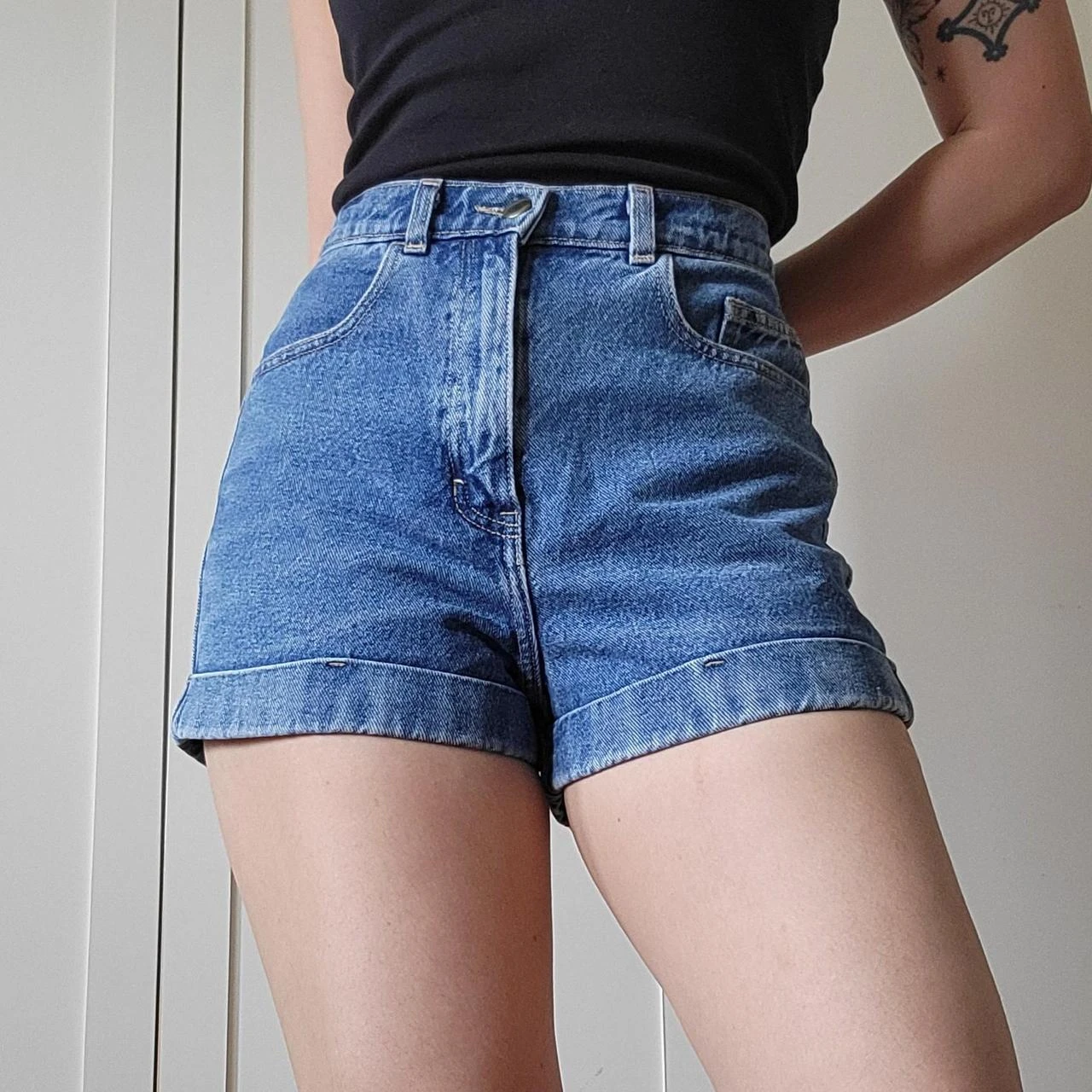 American Apparel denim shorts - photo 2