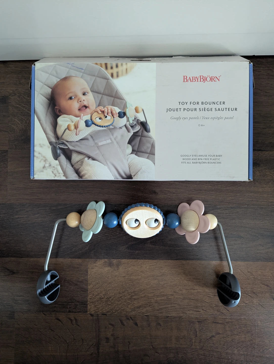 BabyBjörn Toy for Bouncer Googly Eyes Pastels
