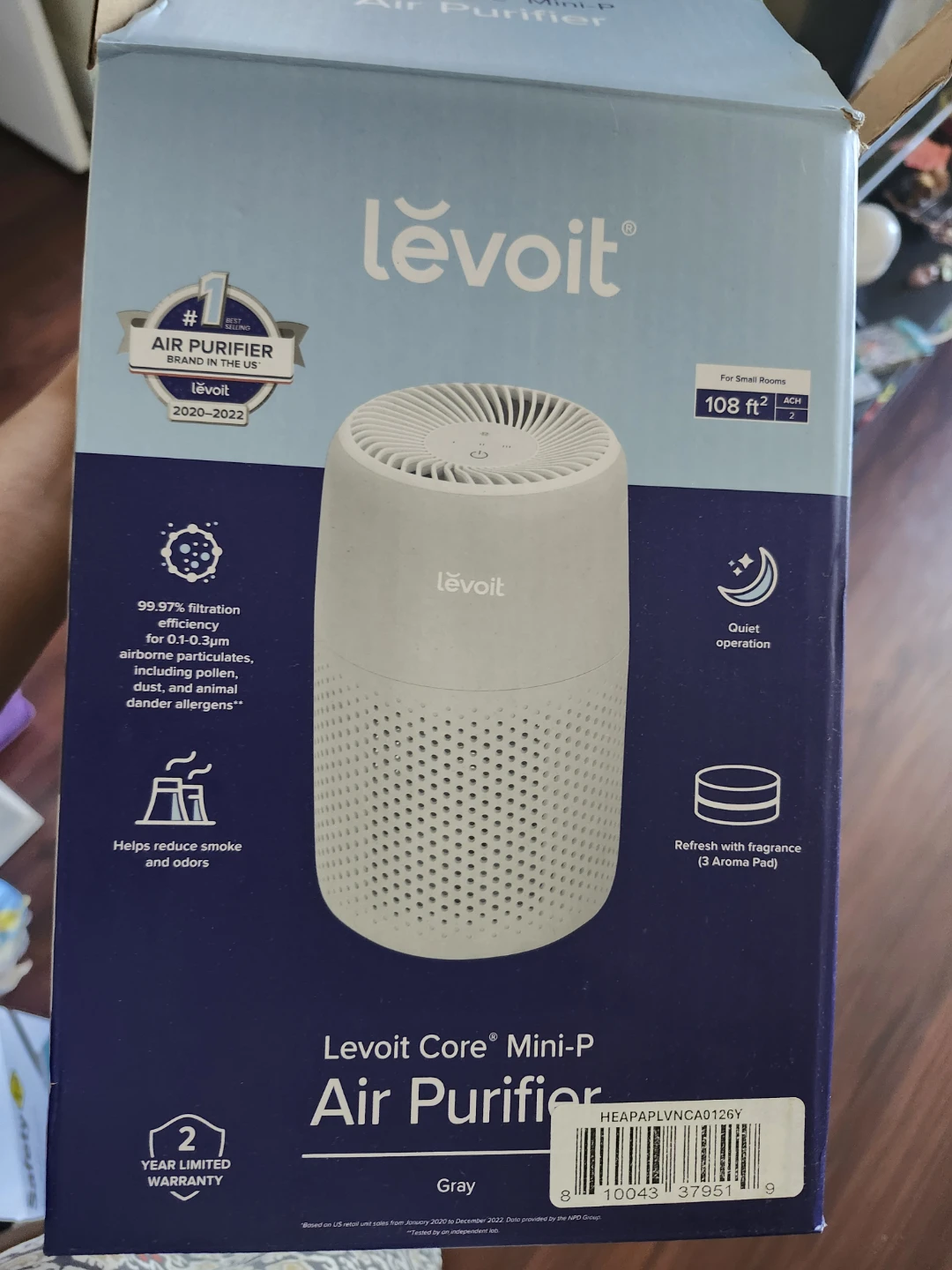 Levoit Core Mini-P Air Purifier - Gray - photo 3