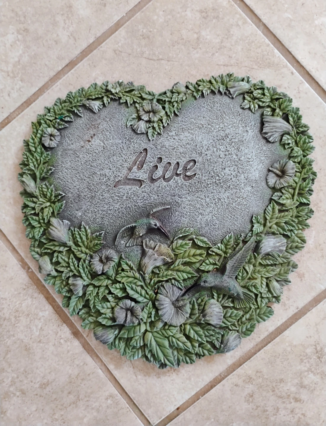 HEART-SHAPED STEPPING STONES (SET OF 3) - photo 2