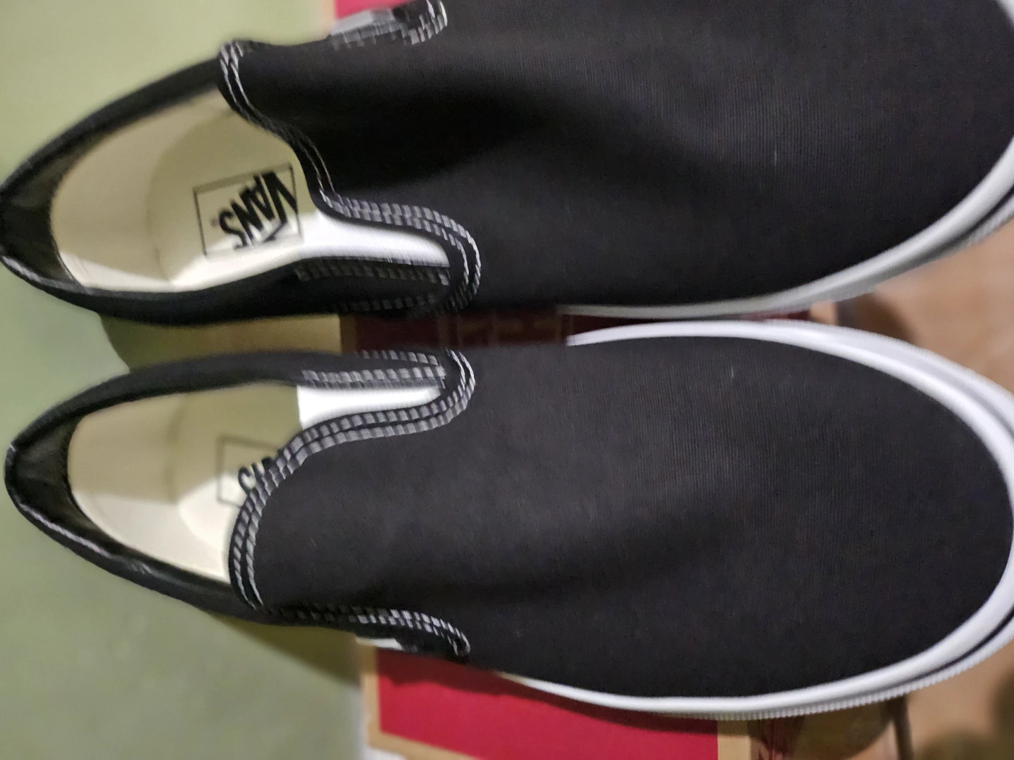 Vans Classic Slip-On Black Canvas Shoes