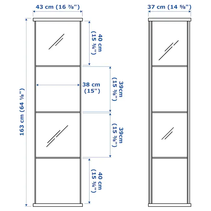IKEA Detolf glass cabinet - photo 2