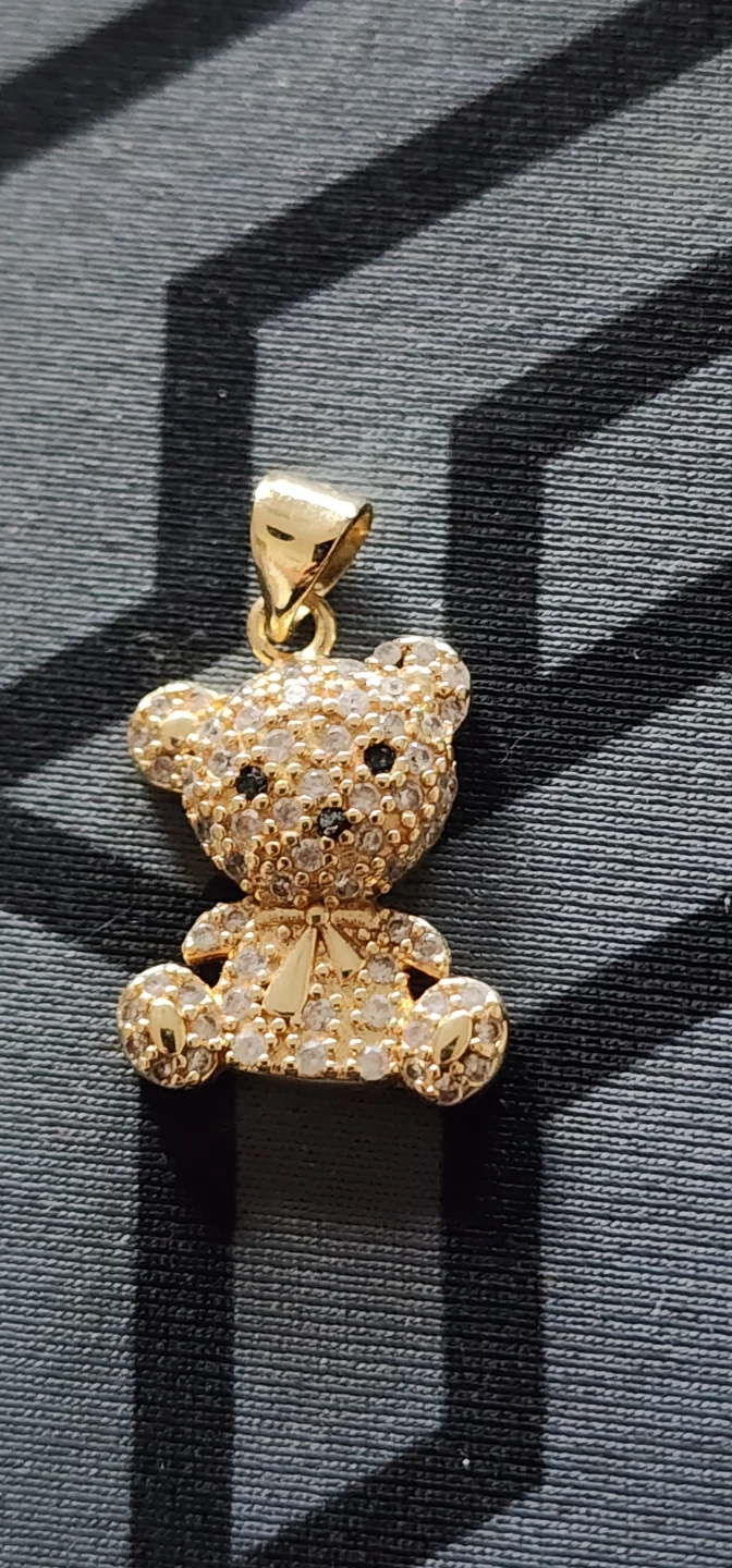 Gold plated Teddy Bear Pendant
