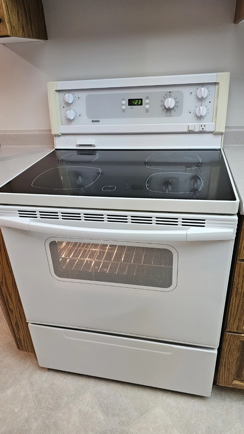 White Frigidaire Electric Range with Oven