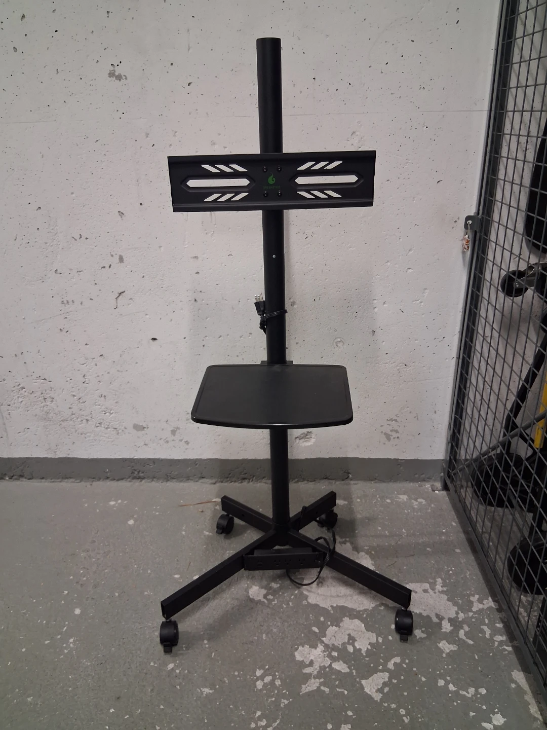 Rolling TV Stand with Adjustable Shelf - photo 3