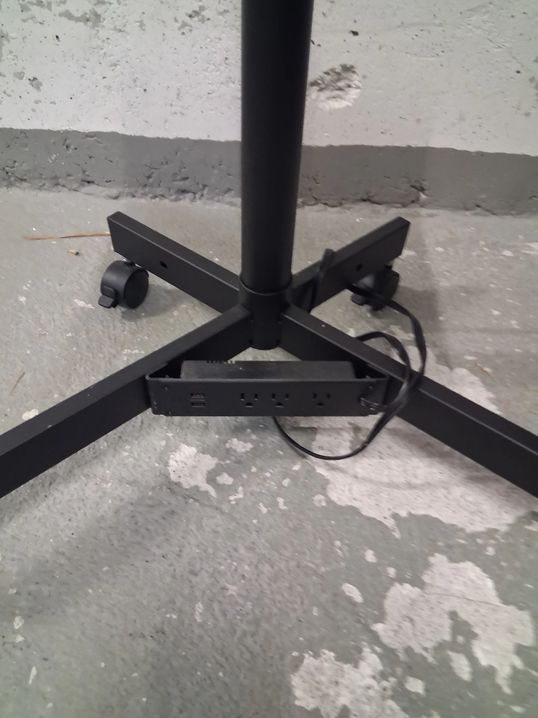 Rolling TV Stand with Adjustable Shelf - photo 5