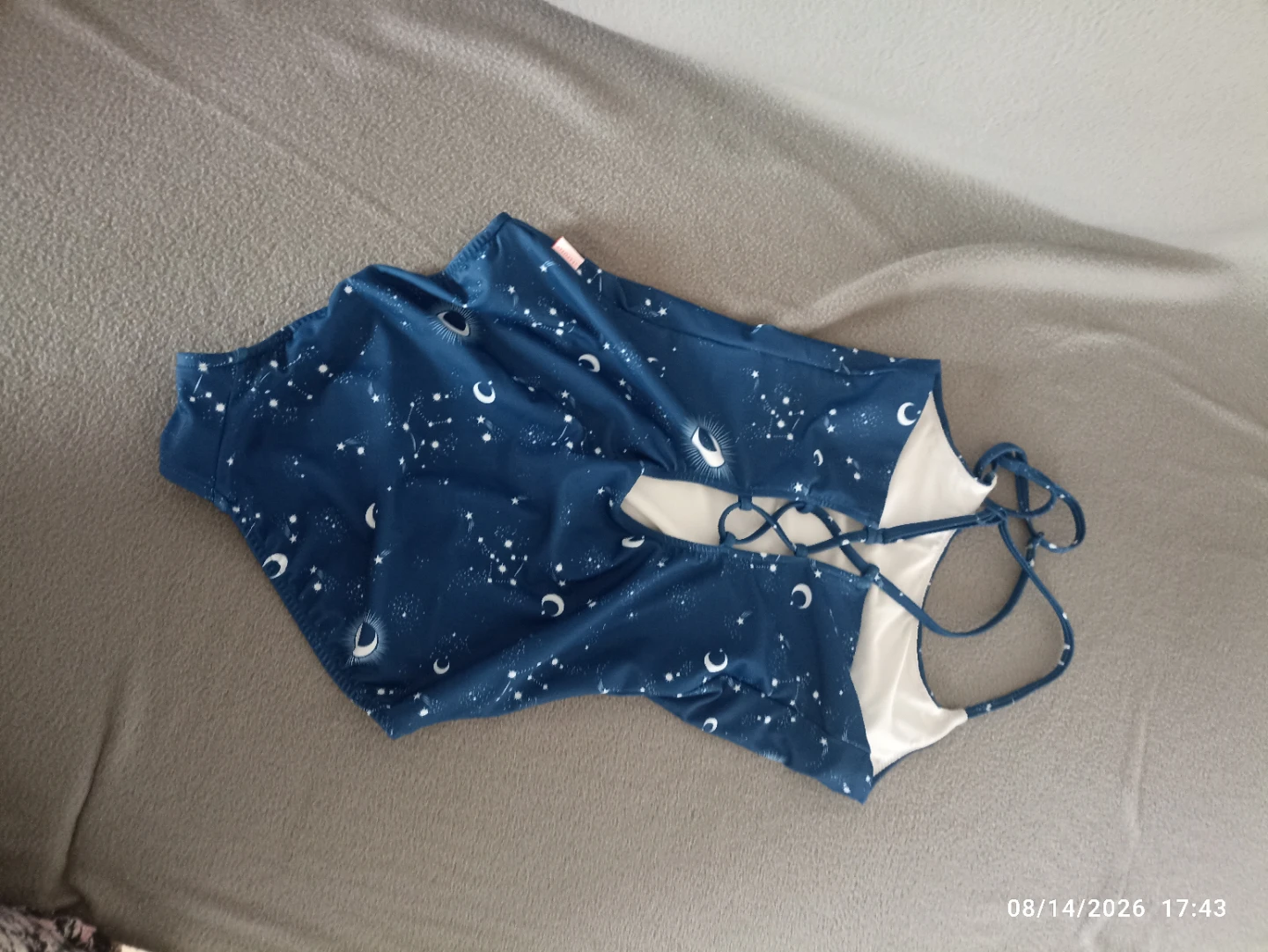 Seafolly Blue Star Print Swimsuit Size 14 - photo 5