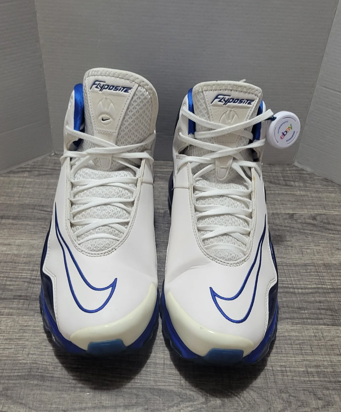 Nike Flyposite Men's Basketball Shoes White/Blue Size 11 - photo 5