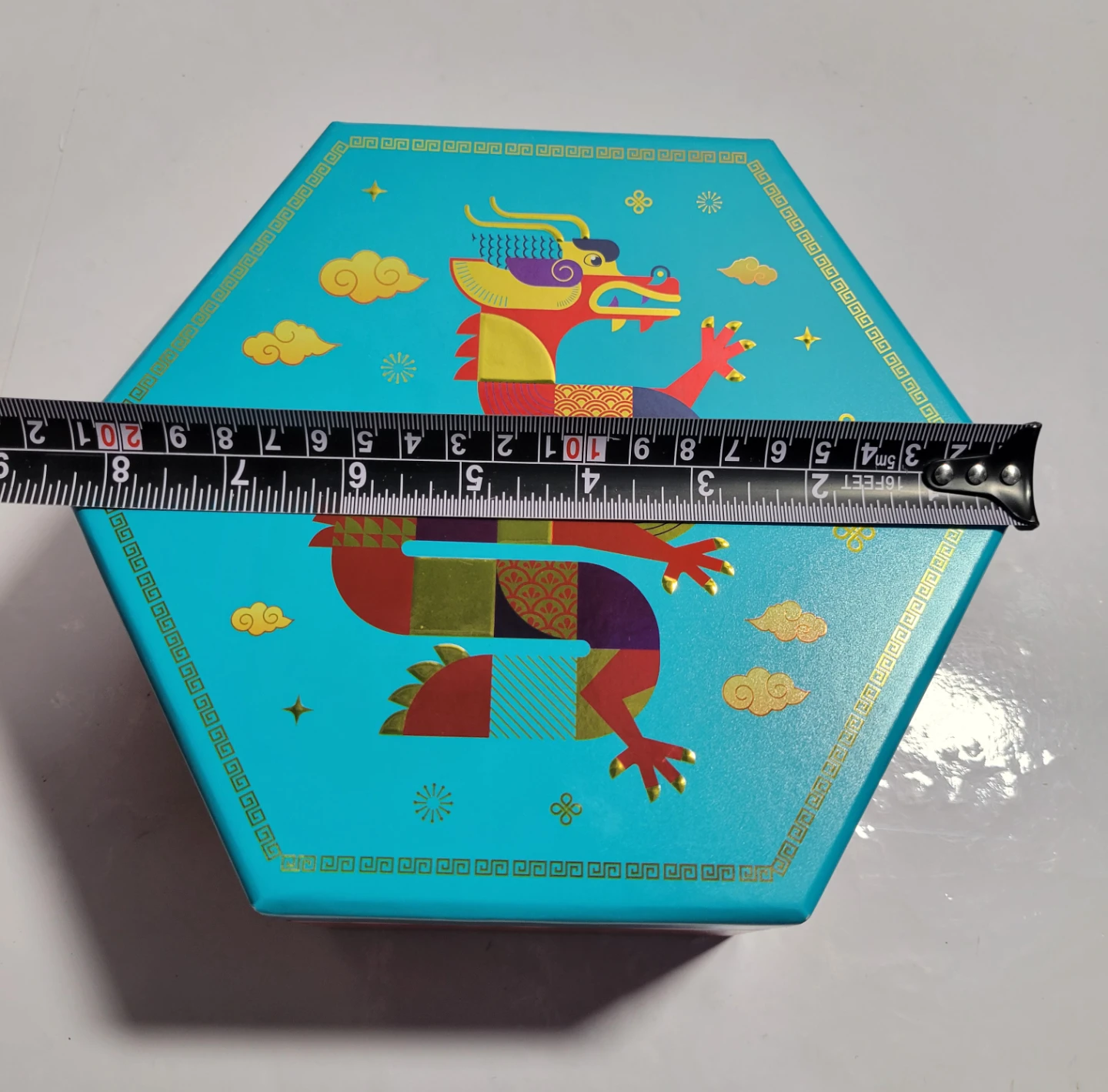 Brand new Hexagonal Gift EMPTY Box with Dragon Design - photo 5