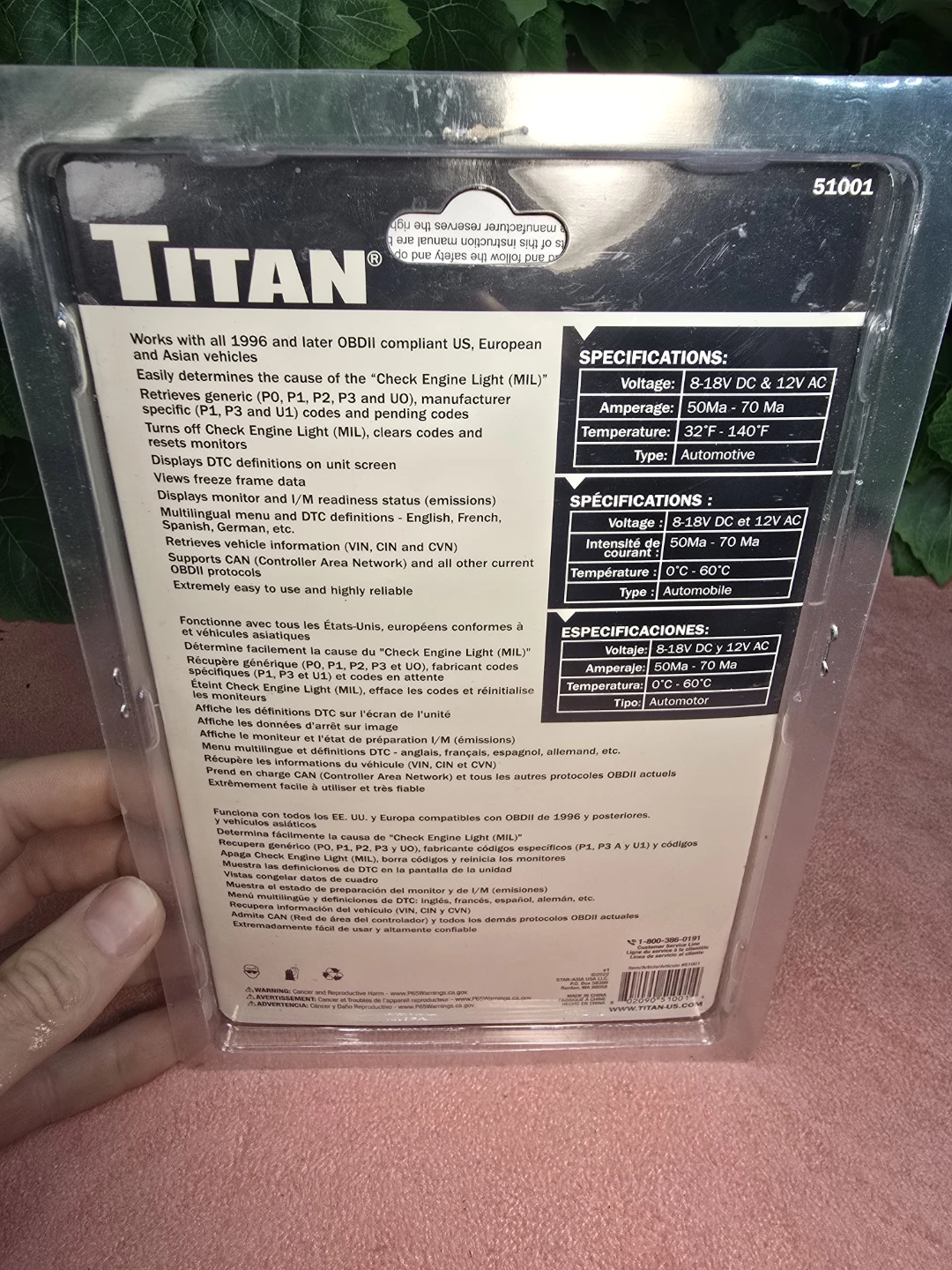Titan OBDII Code Reader - photo 4
