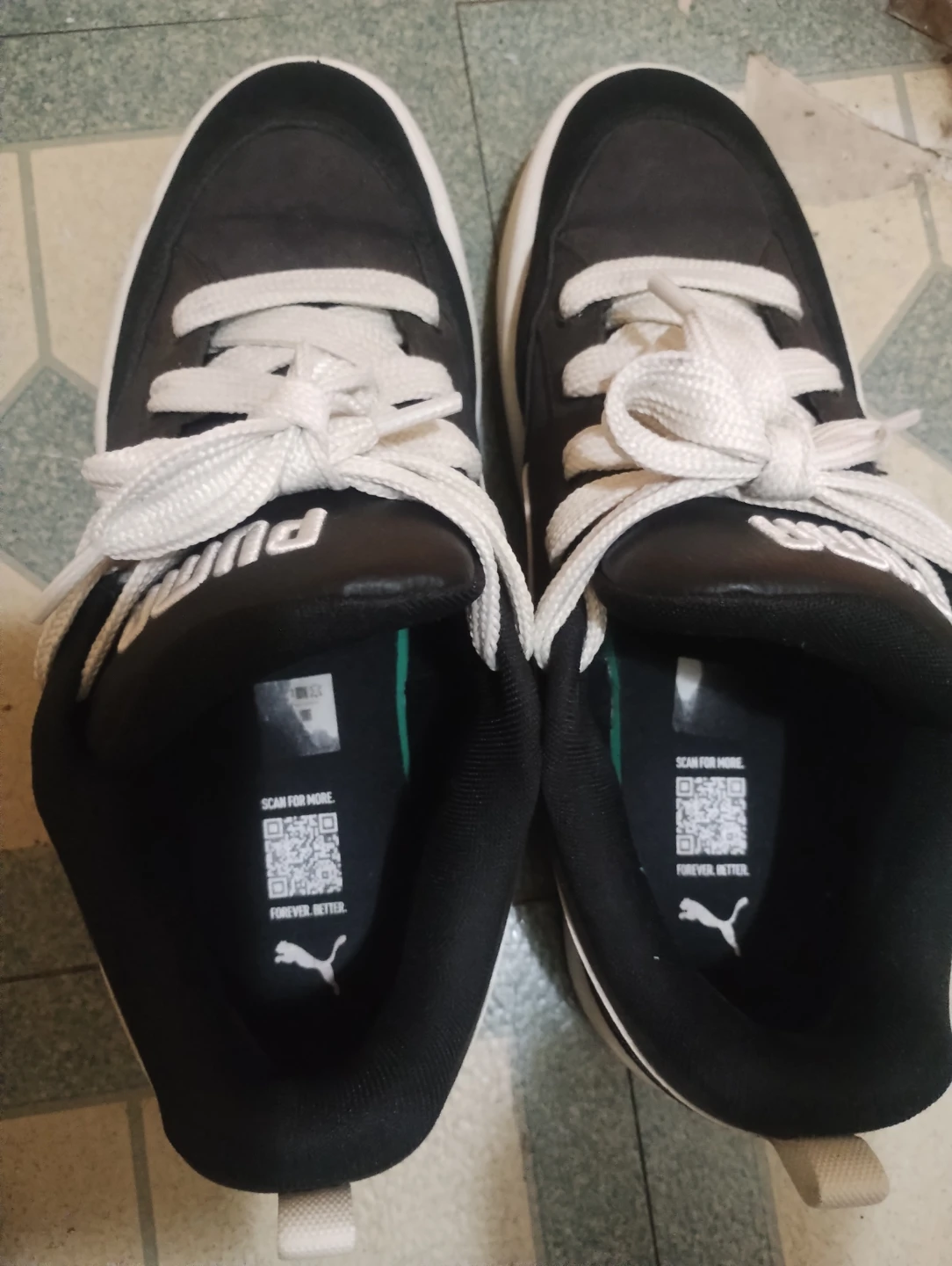 PUMA Black & White Sneakers – Men’s – Size 11.5 - $60