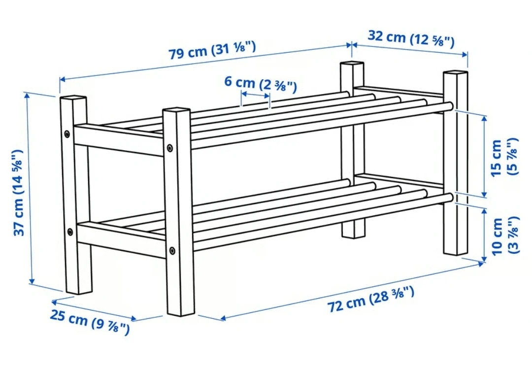 Ikea Tjusig Shoe Rack - photo 2