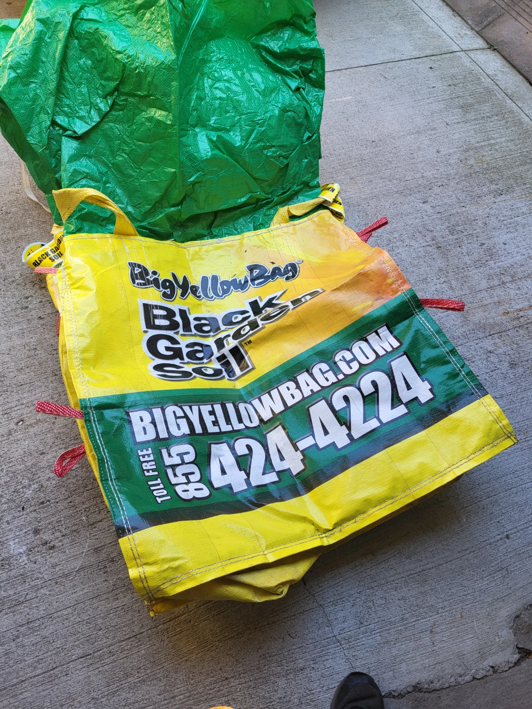 Big Yellow  Garden Soil bag