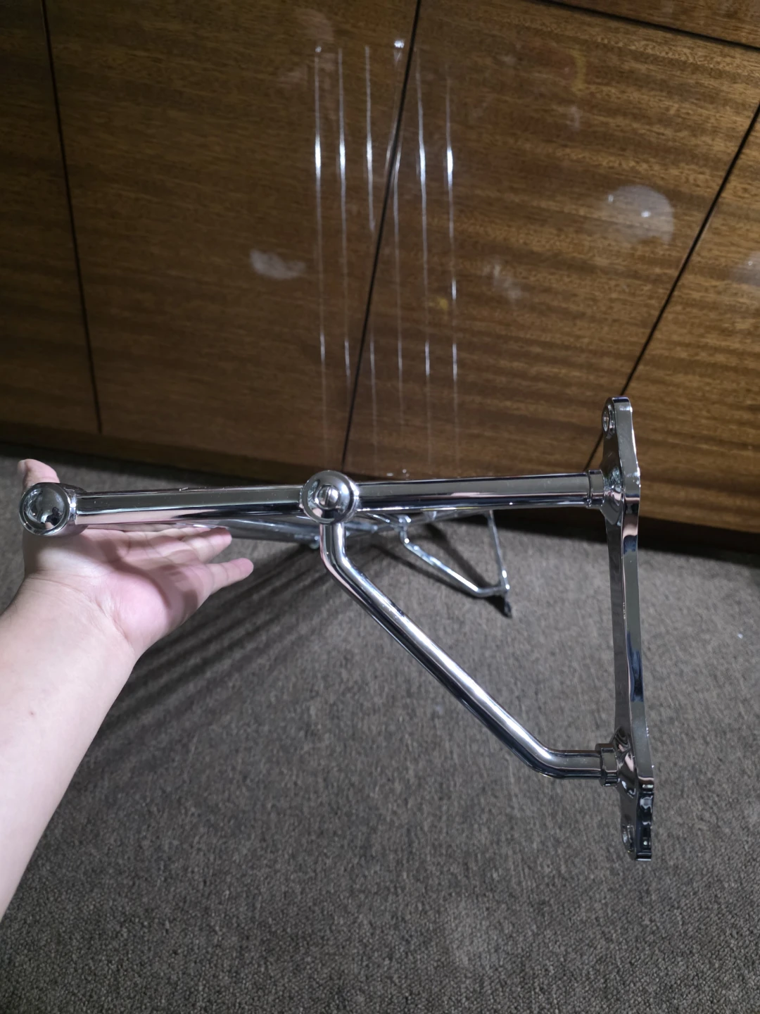 Chrome Towel Rack / Shelf - photo 5