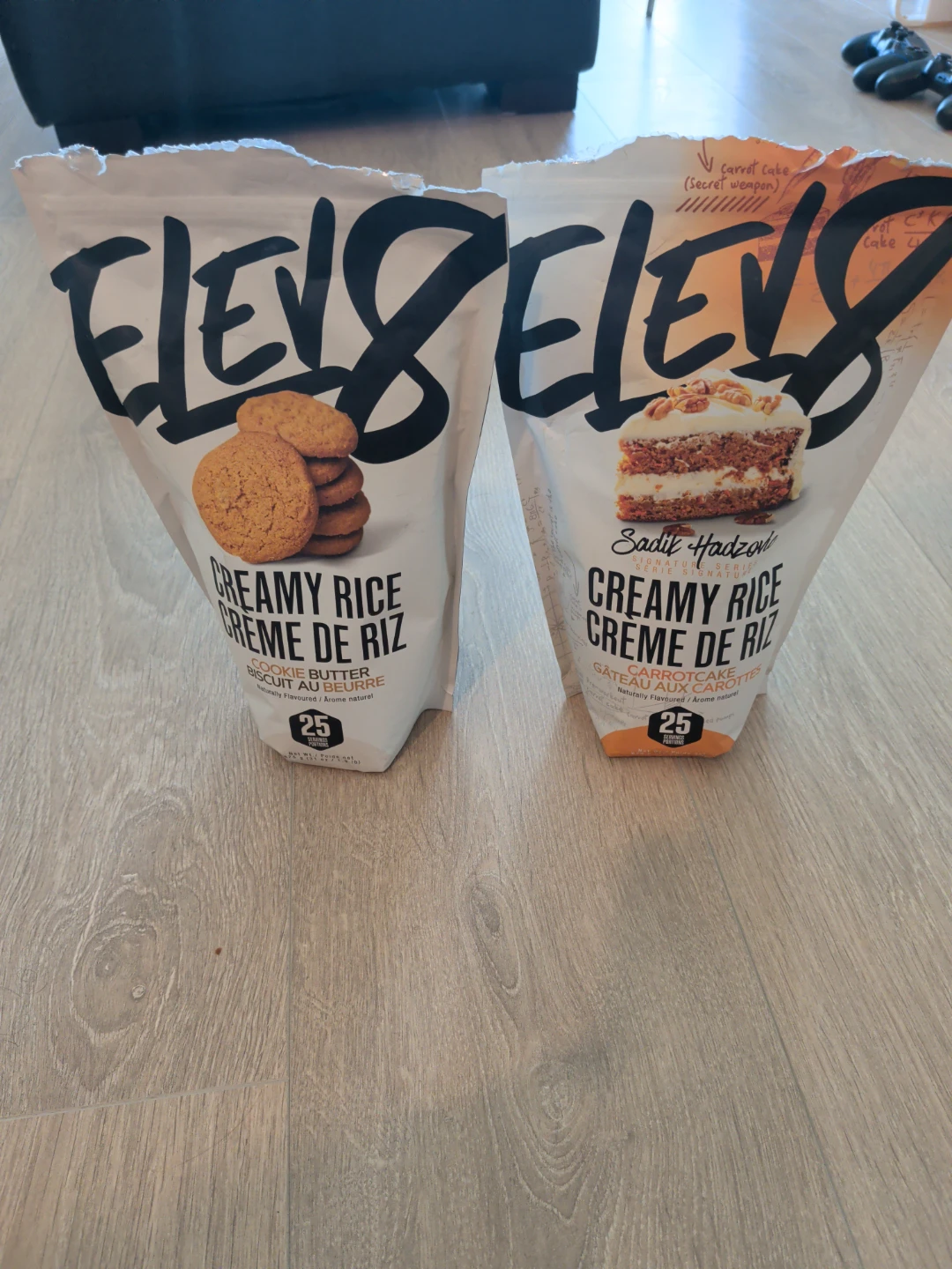 ELEV Creamy Rice Cookie Butter & Carrot Cake Flavours